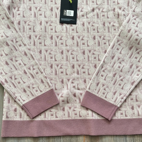 PLAYBOY Pink and Cream Patterned Sweater - Picture 3 of 7